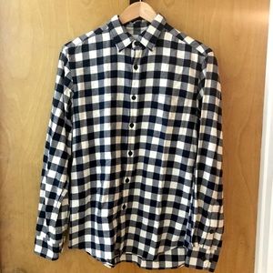 Plaid long sleeve men’s shirt